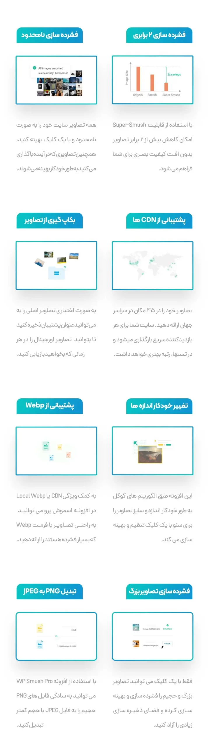 افزونه فارسی وردپرس بهینه سازی تصاویر WP Smush Pro